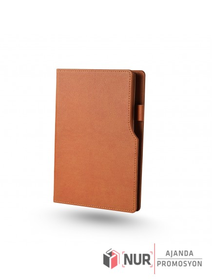 L Model Tarihsiz Termo Deri Kapaklı Defter
