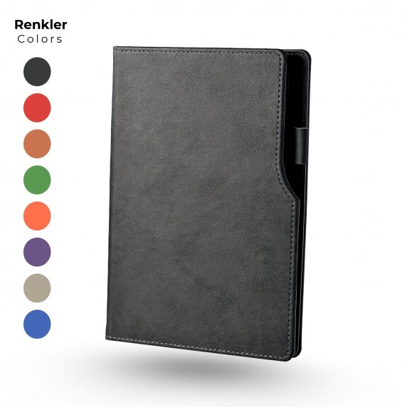 L Model Tarihsiz Termo Deri Kapaklı Defter