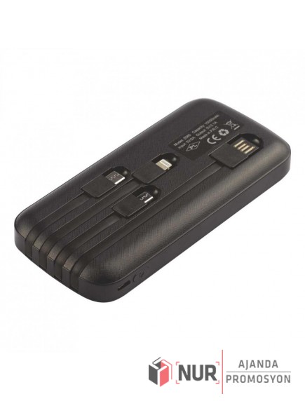 Kablolu 10000 mAh Dijital Göstergeli Powerbank