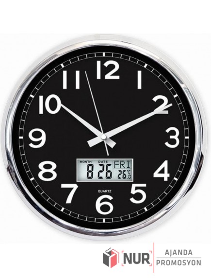 Sonar Dijital Duvar Saati 32 cm - 4173S